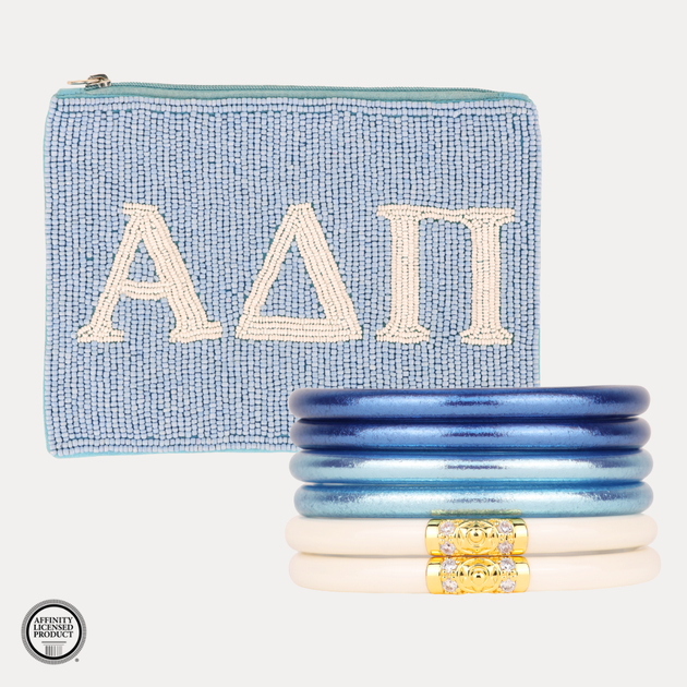 Alpha Delta Pi Sorority Bangle Bracelet Stack | BuDhaGirl