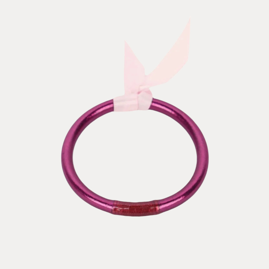 Amethyst Purple All Season Bangle Bracelet for Babies | BuDhaGirl