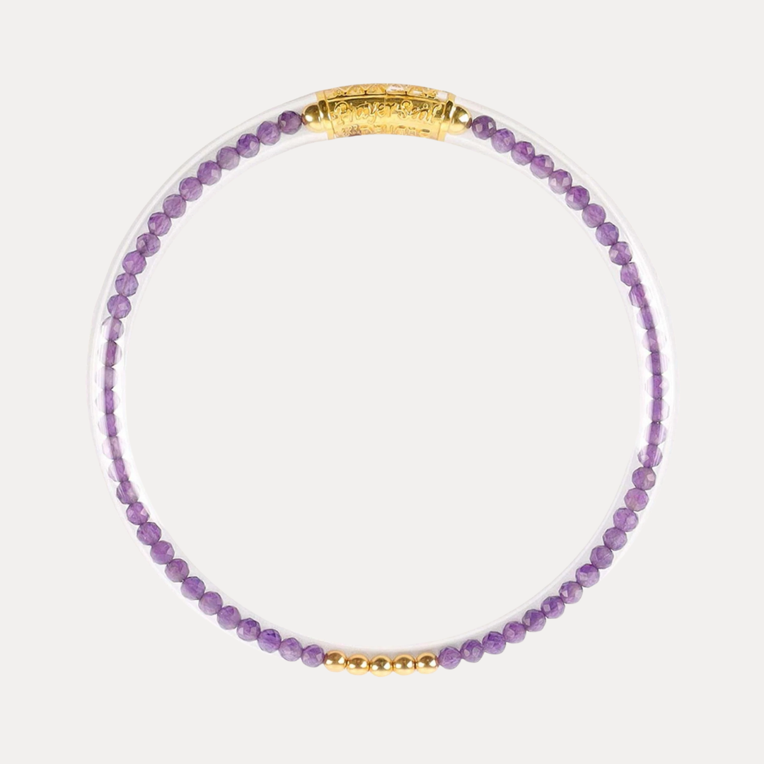 Amethyst Luxe All Weather Bangle | BuDhaGirl