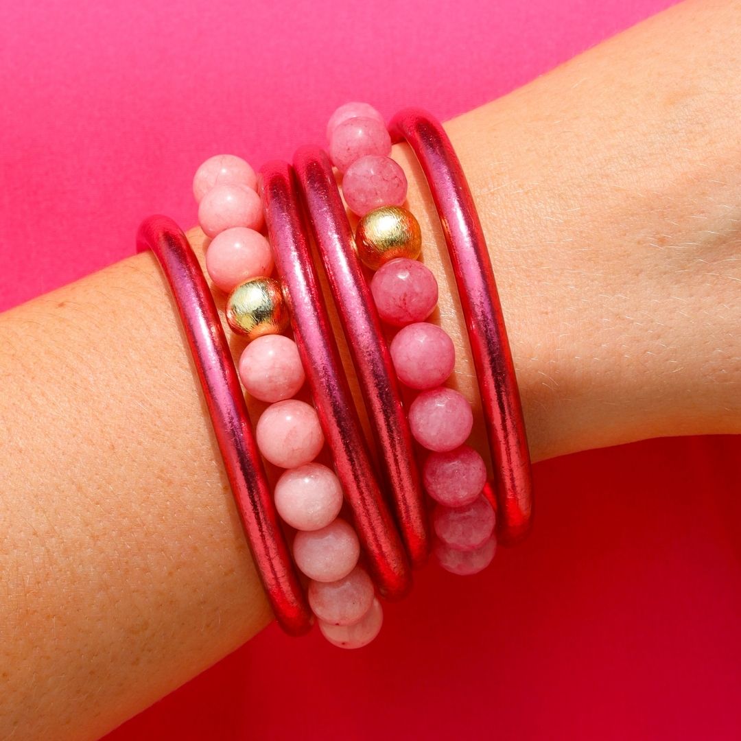 April Pink Moon Bracelet Stack of the Week | BuDhaGirl