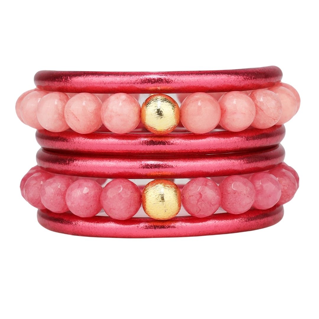 April 2024 Pink Moon Bracelet Stack of the Week BuDhaGirl