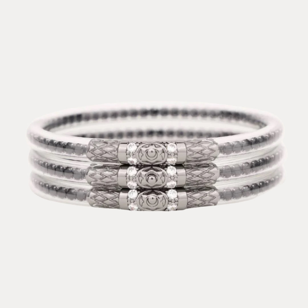 Black Spinel Three Queens Budha Bangles main image 0