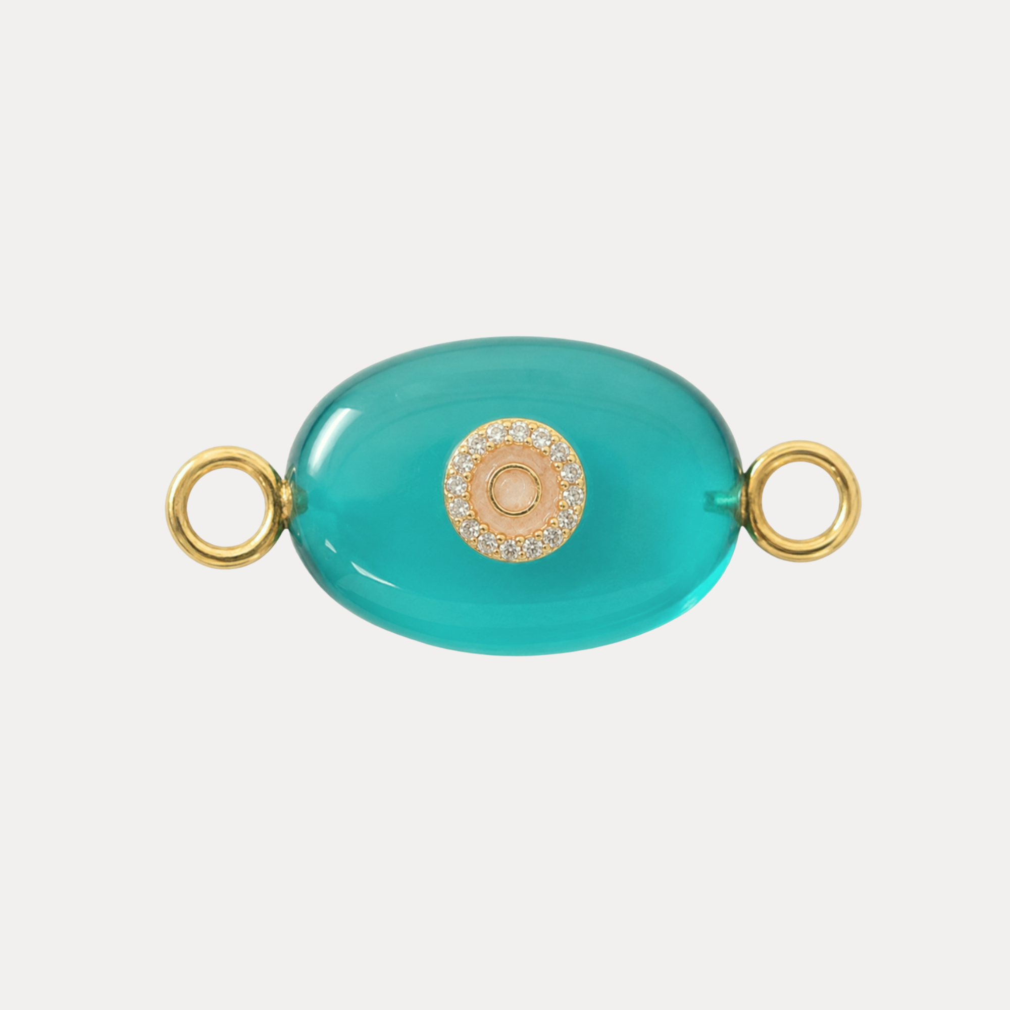 Blue Onyx Eye Charm