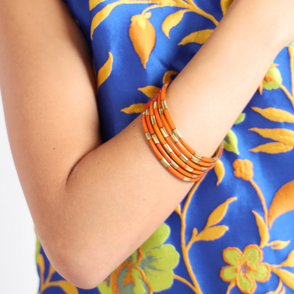 a person wearing bracelets