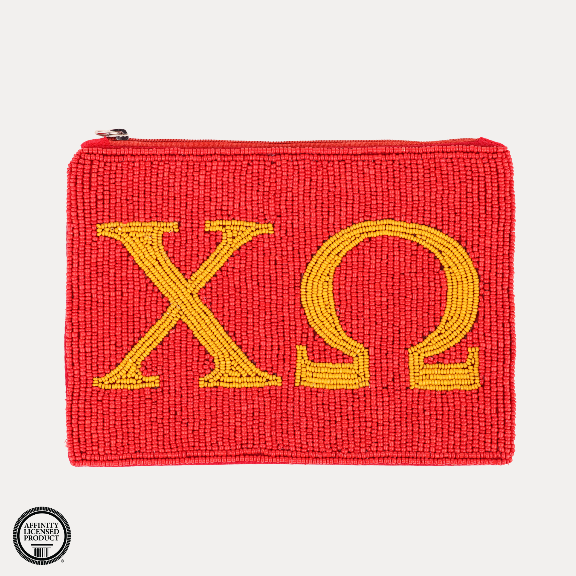 Chi Omega Beaded Pouch