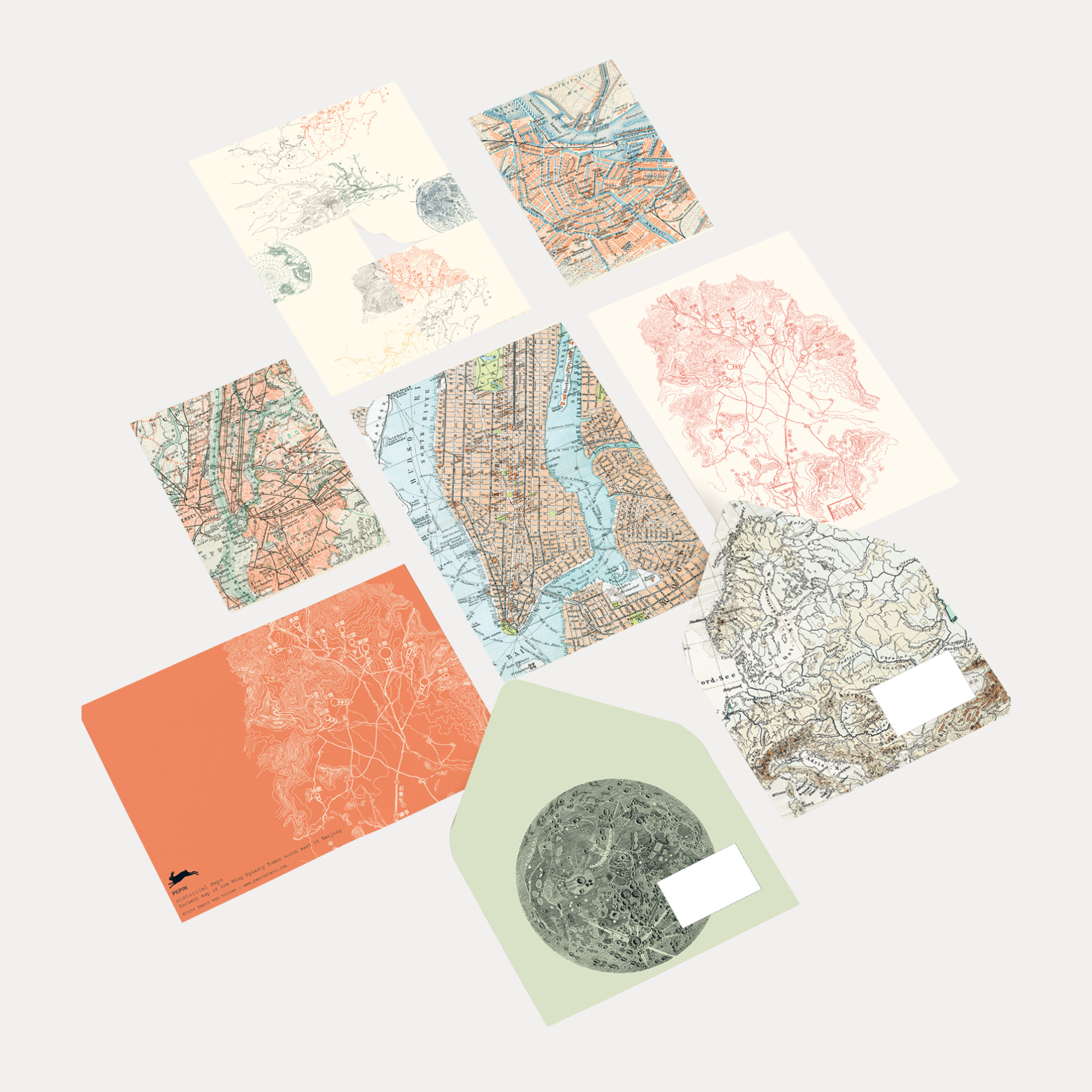 The Pepin Press Correspondence Set - Historical Maps | Shop at BuDhaGirl