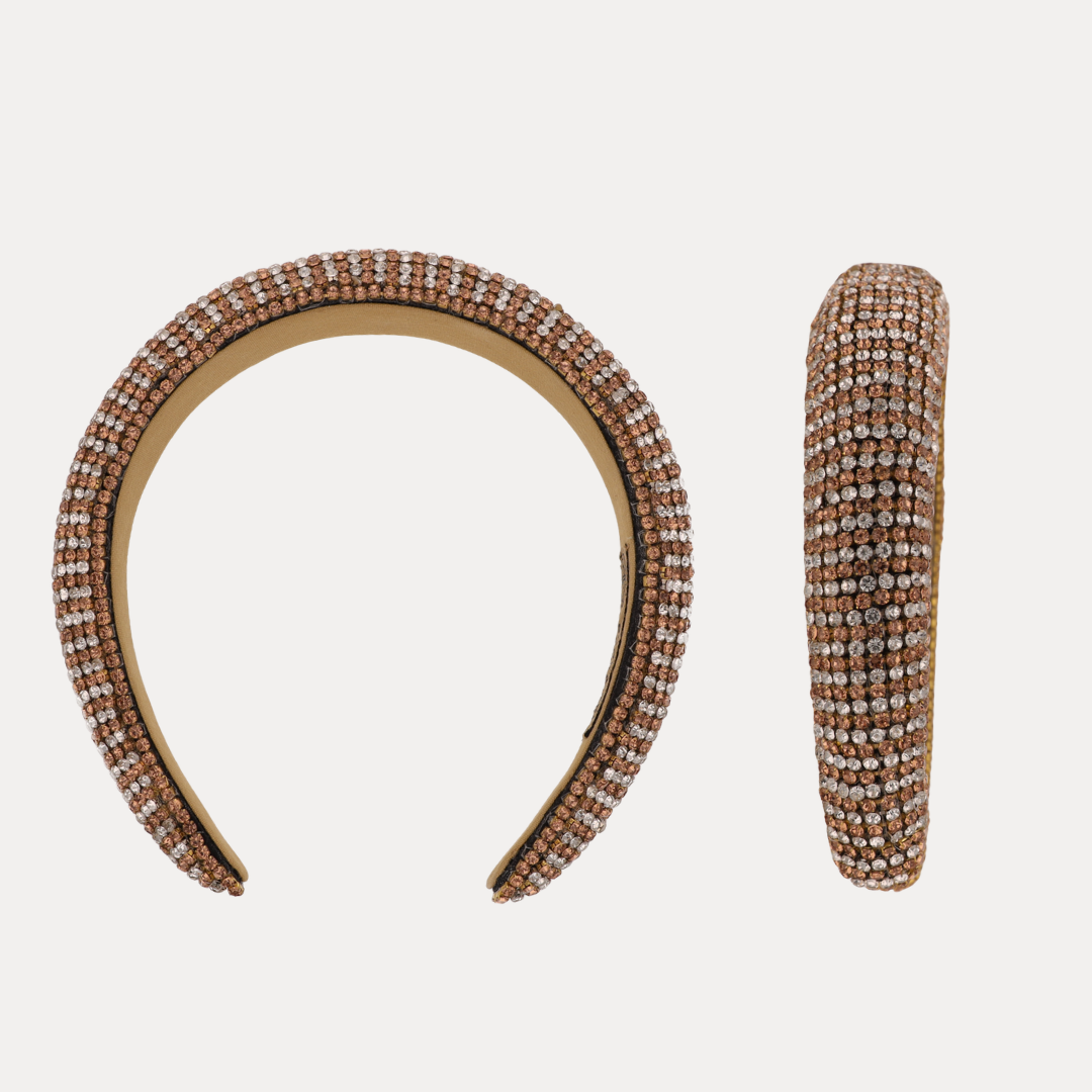Daria Headband - Caramel Crystal