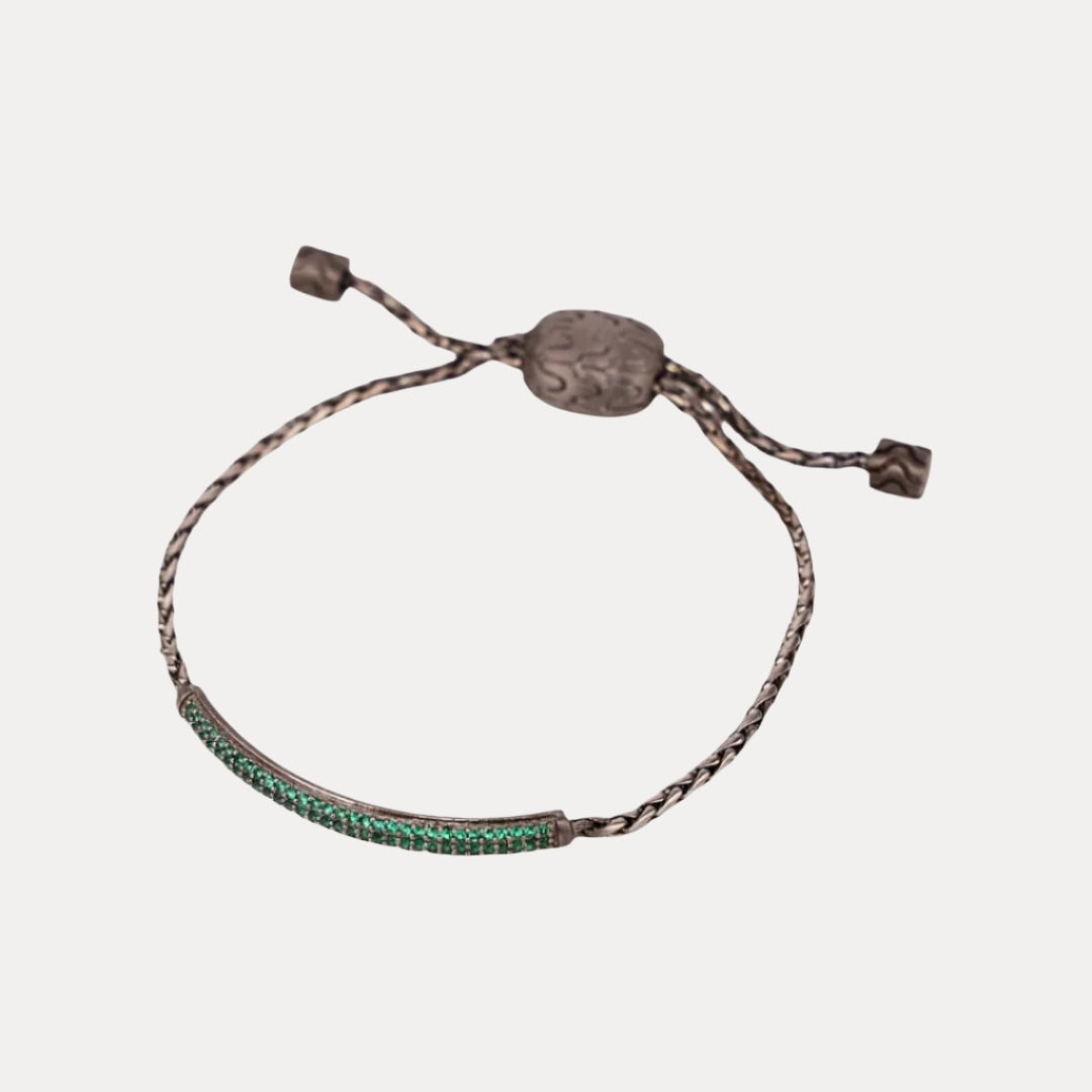 Emerald Brad Birthstone Bracelet For Men | BuDhaHomme by BuDhaGirl