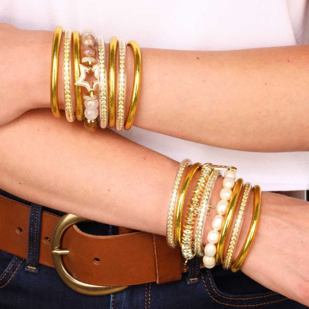 Gold Baroque Pearl Bracelet for Women | BuDhaGirl