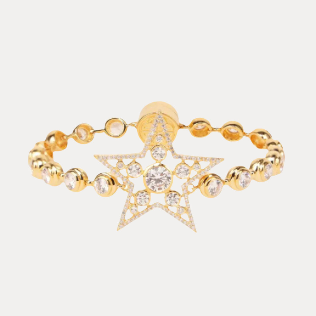 Gold/White Star Bracelet for Women BuDhaGirl