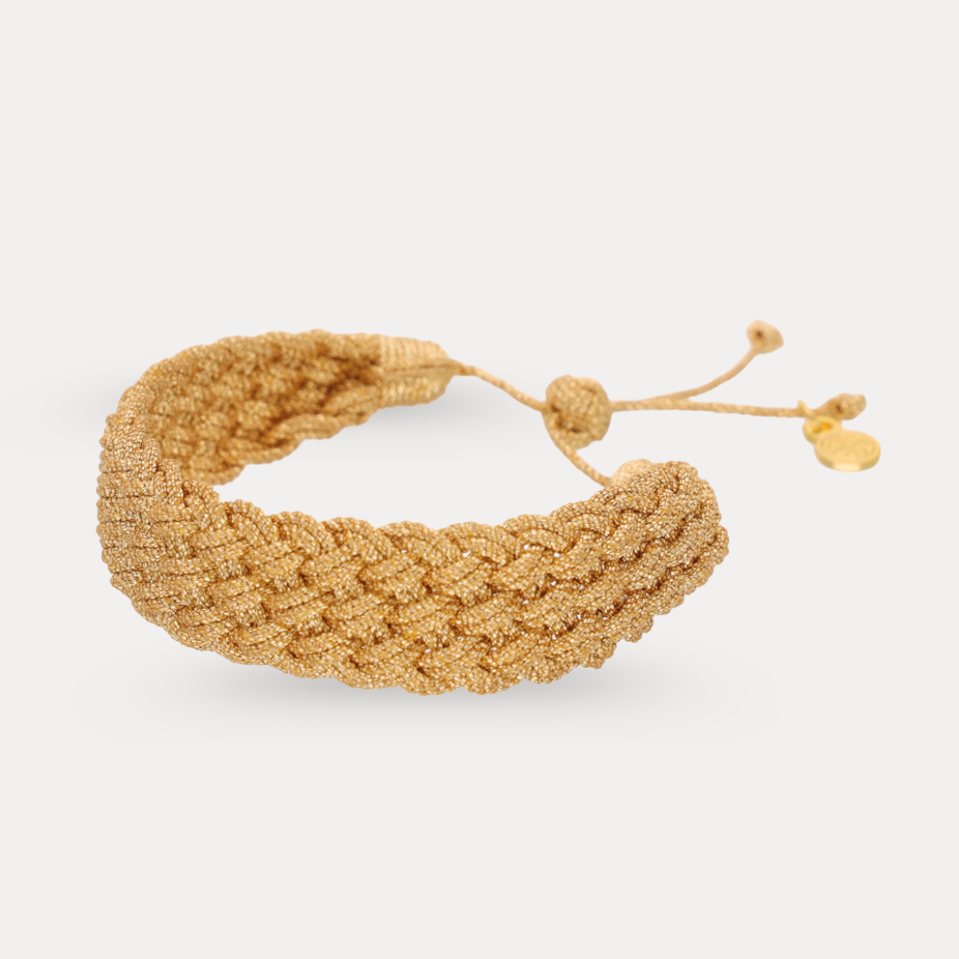 Gold Double Bailey Bracelet