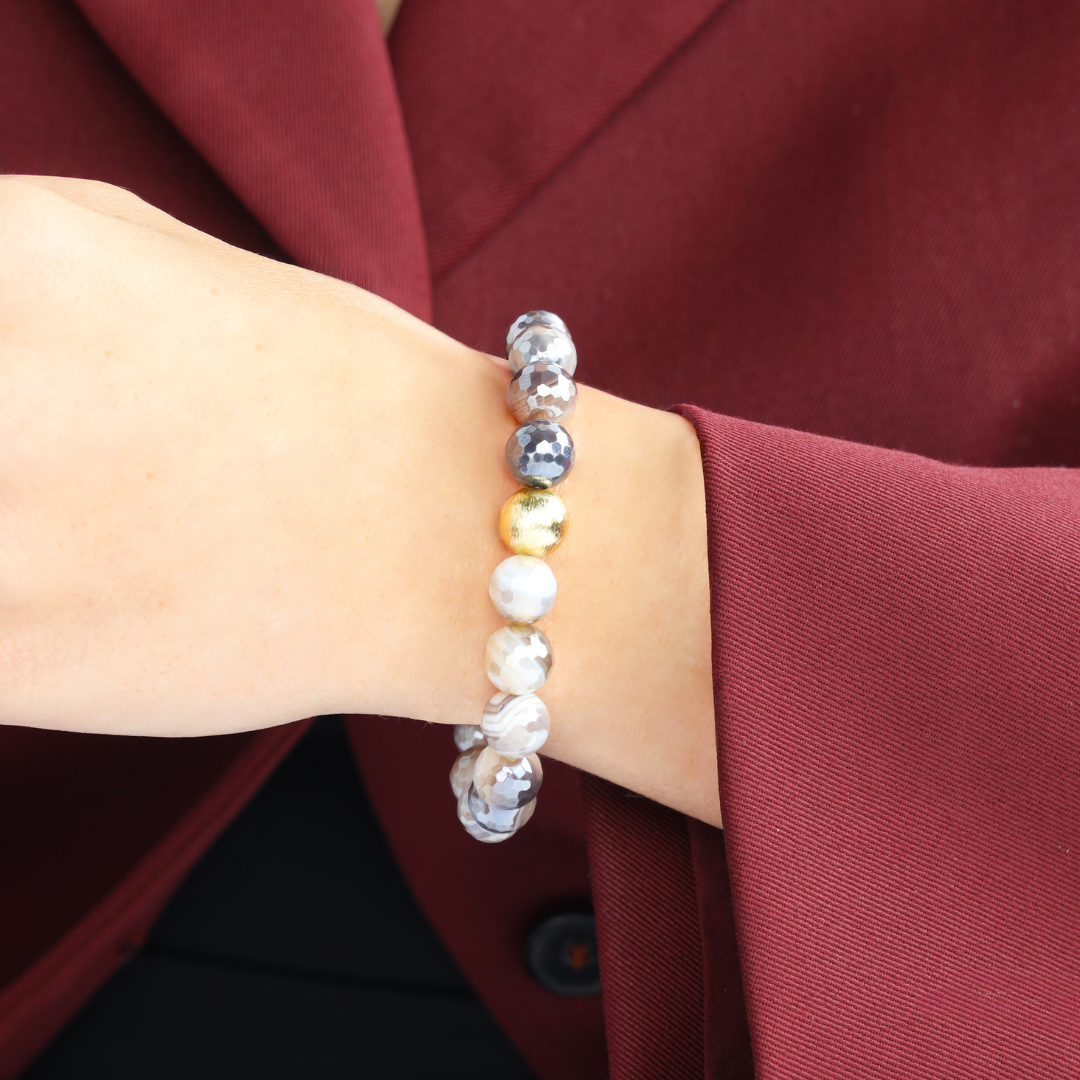 Melange Taupe Brown Bracelet | BuDhaGirl