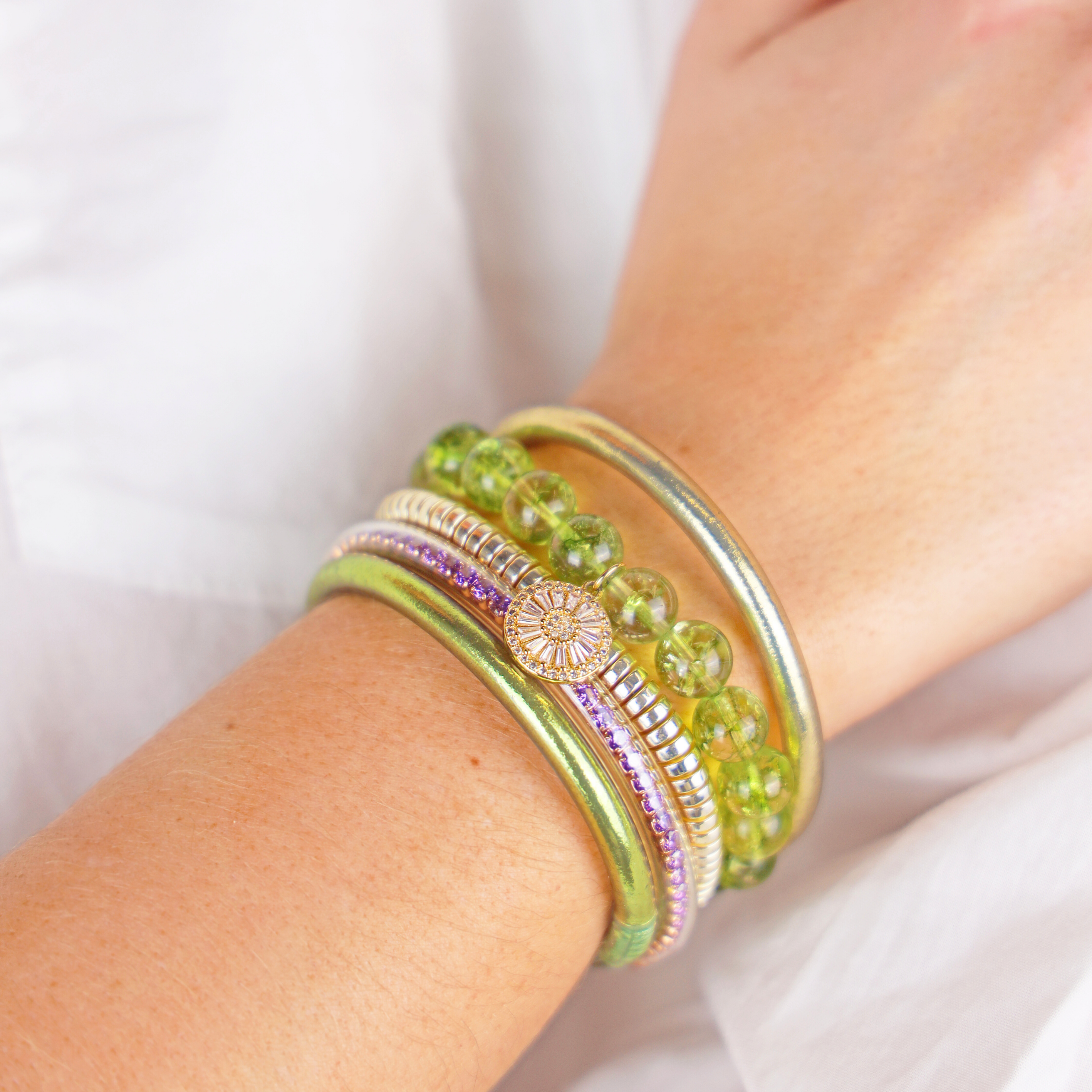 Morning Garden Bangle Stack