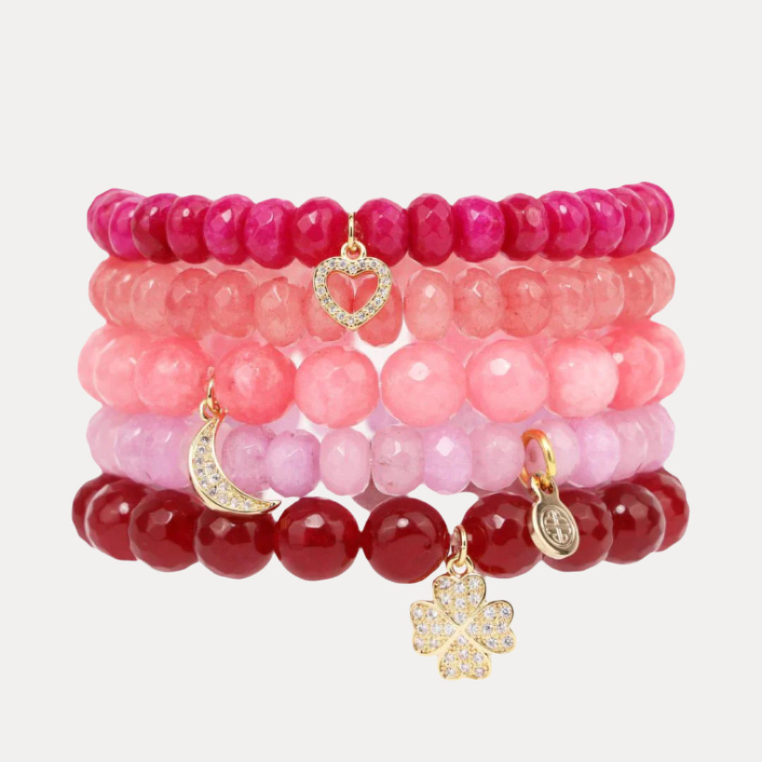 Chamonix - Crystal Beaded Multi Bracelet Set | BuDhaGirl