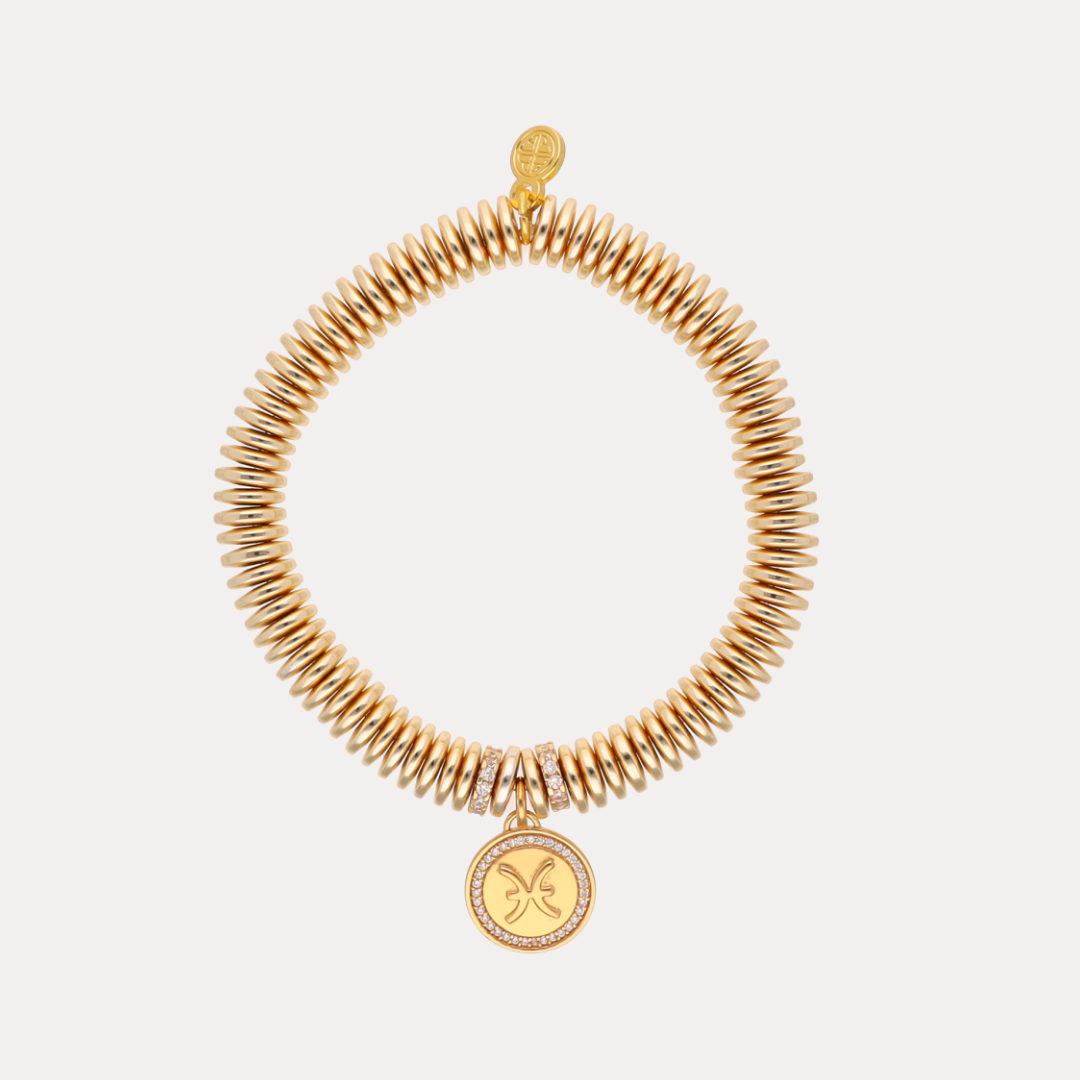 Pisces Zodiac Charm Bracelet