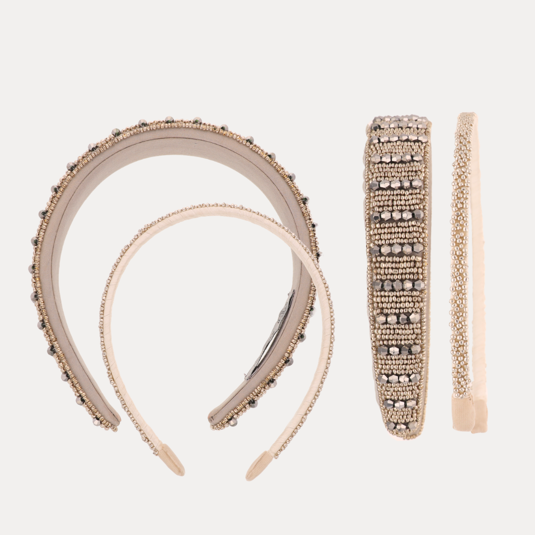 Plaza Duo Headbands - Silver