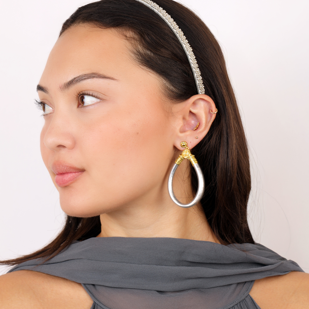 Plaza Duo Headbands - Silver