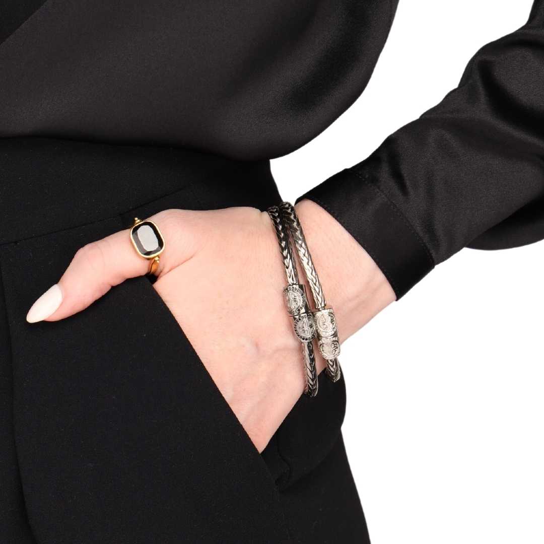 Silver Python Snake Chain Bracelet For Women | BuDhaGirl