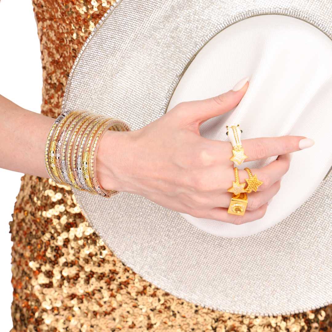 Yellow Rose Three Queens AWB | BuDhaGirl Holiday Collection | Rhinestone Cowgirl Collection | Citrine Jewelry for Women | BuDhaGirl