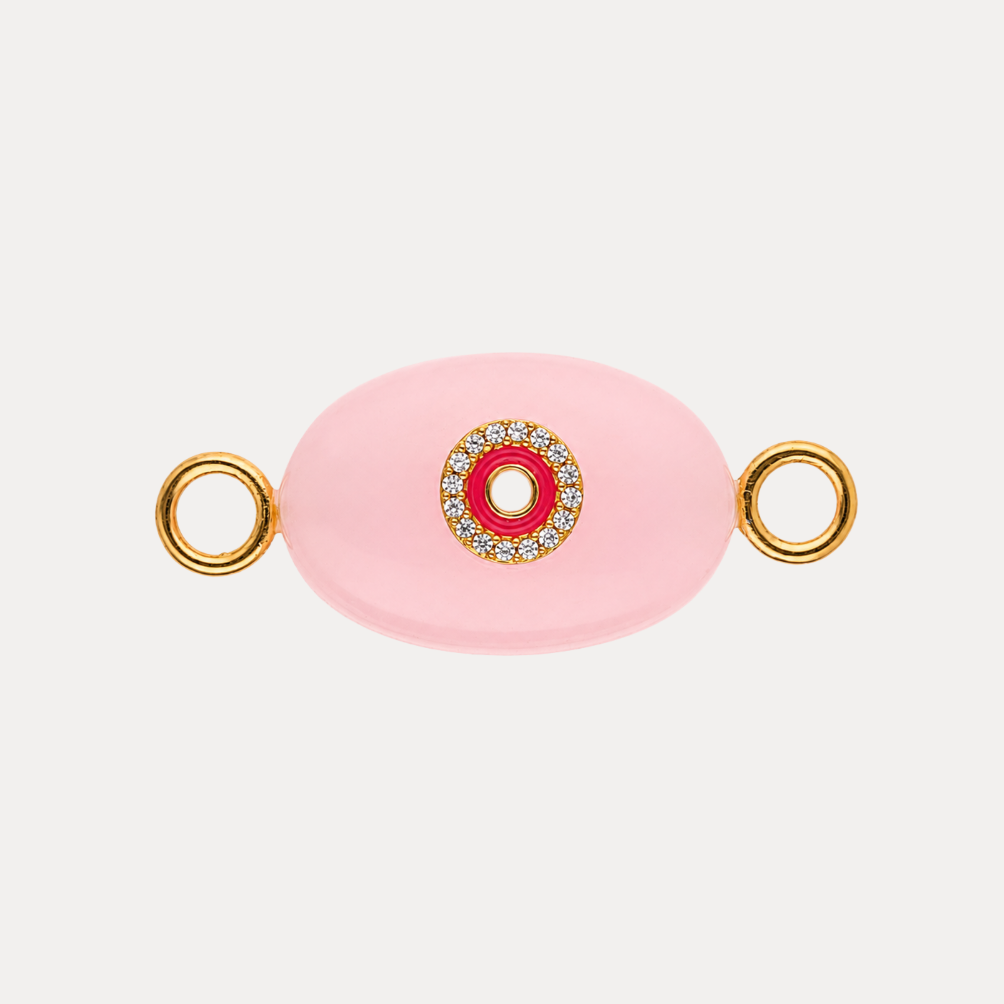 Rose Quartz Eye Charm