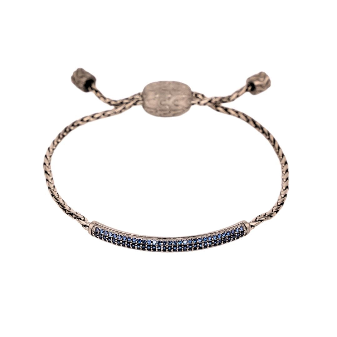 Sapphire Brad Birthstone Bracelet For Men | BuDhaHomme by BuDhaGirl