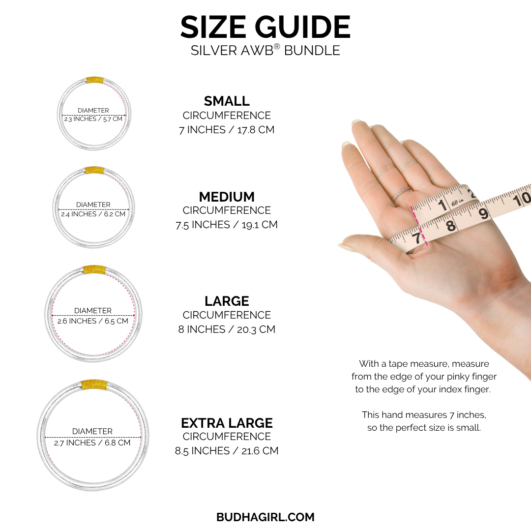 Silver Birthday Bracelet Bundle | BuDhaGirl