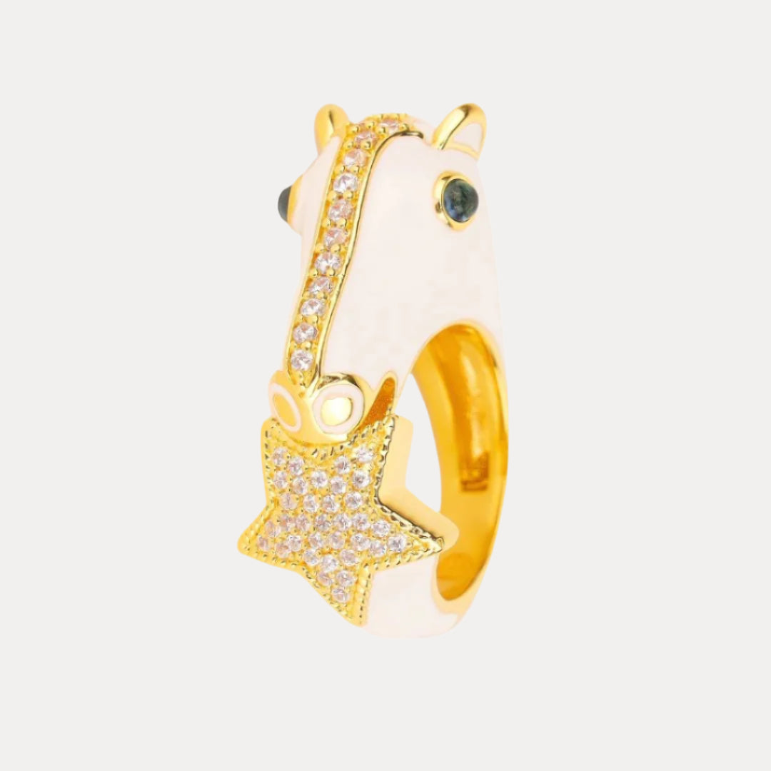 White Stallion Ring for Women | BuDhaGirl