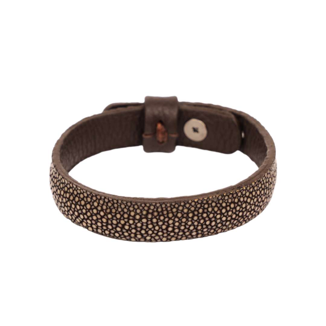 Stingray Brown Wrist Wrap Bracelet For Men | BuDhaHomme by BuDhaGirl