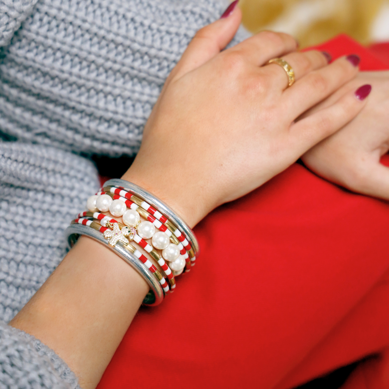 Gingerbread Stack | Holiday Bangle Bracelet Stack from BuDhaGirl