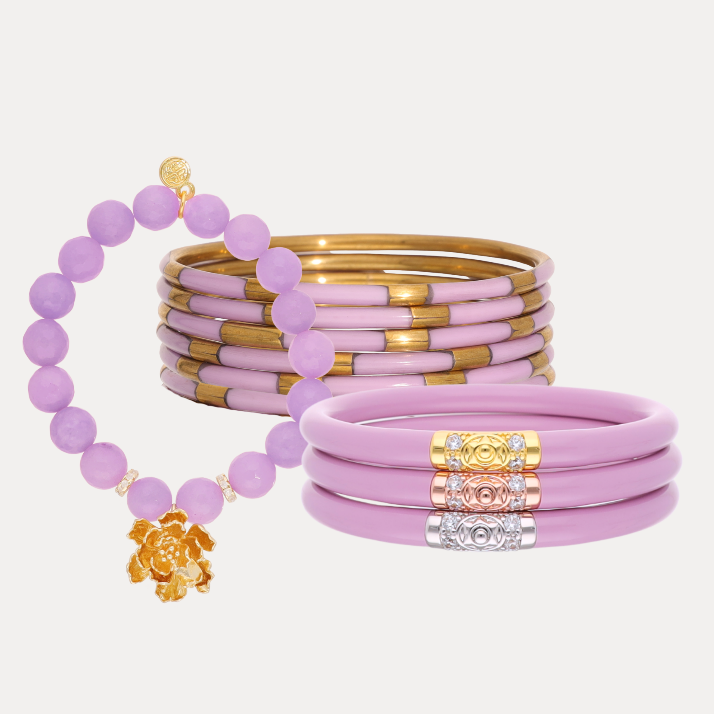 The Lilac Bangle Bracelet Bundle
