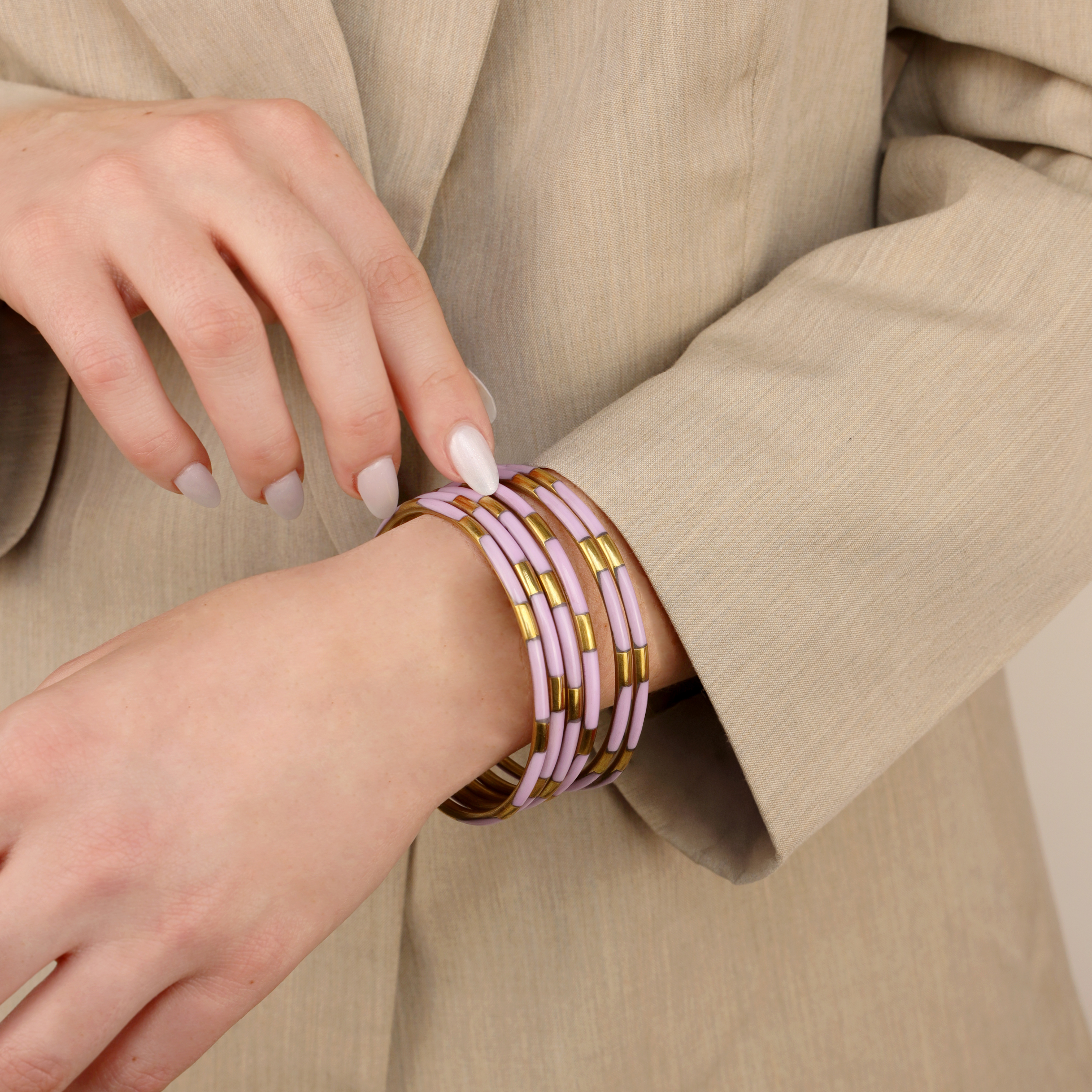 The Lilac Bangle Bracelet Bundle