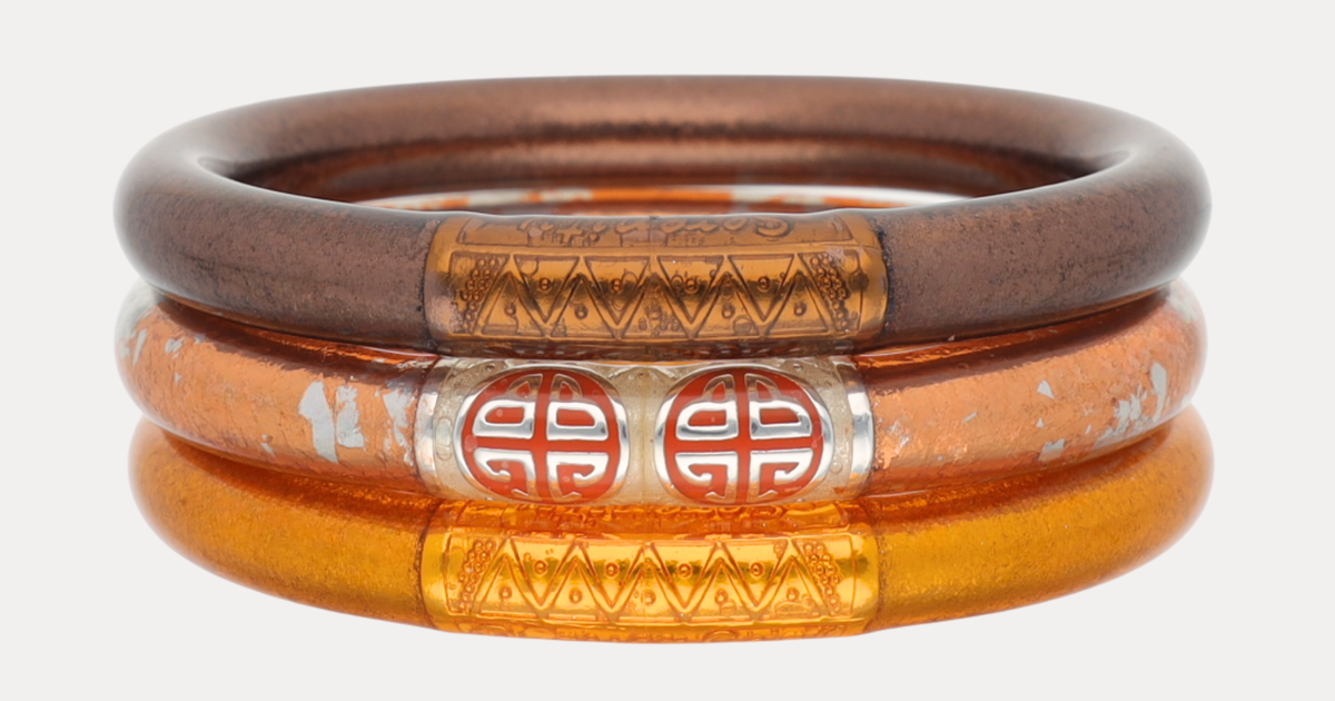 The Pumpkin Spice Tzubbie Stack | Autumn Jewelry Waterproof Bangles