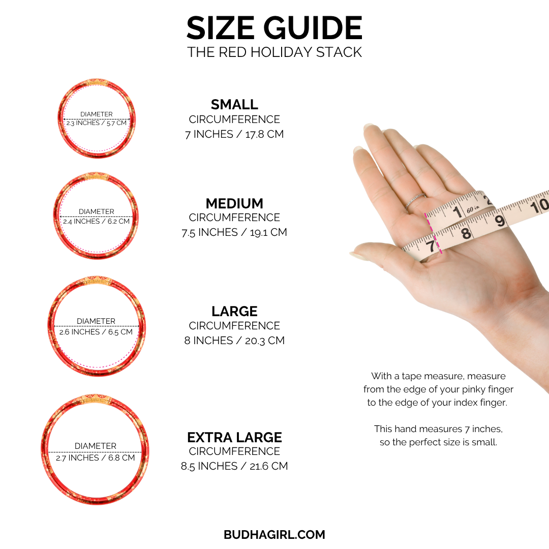 The Red Holiday Stack | Bangles, Bracelets, Jewelry | BuDhaGirl