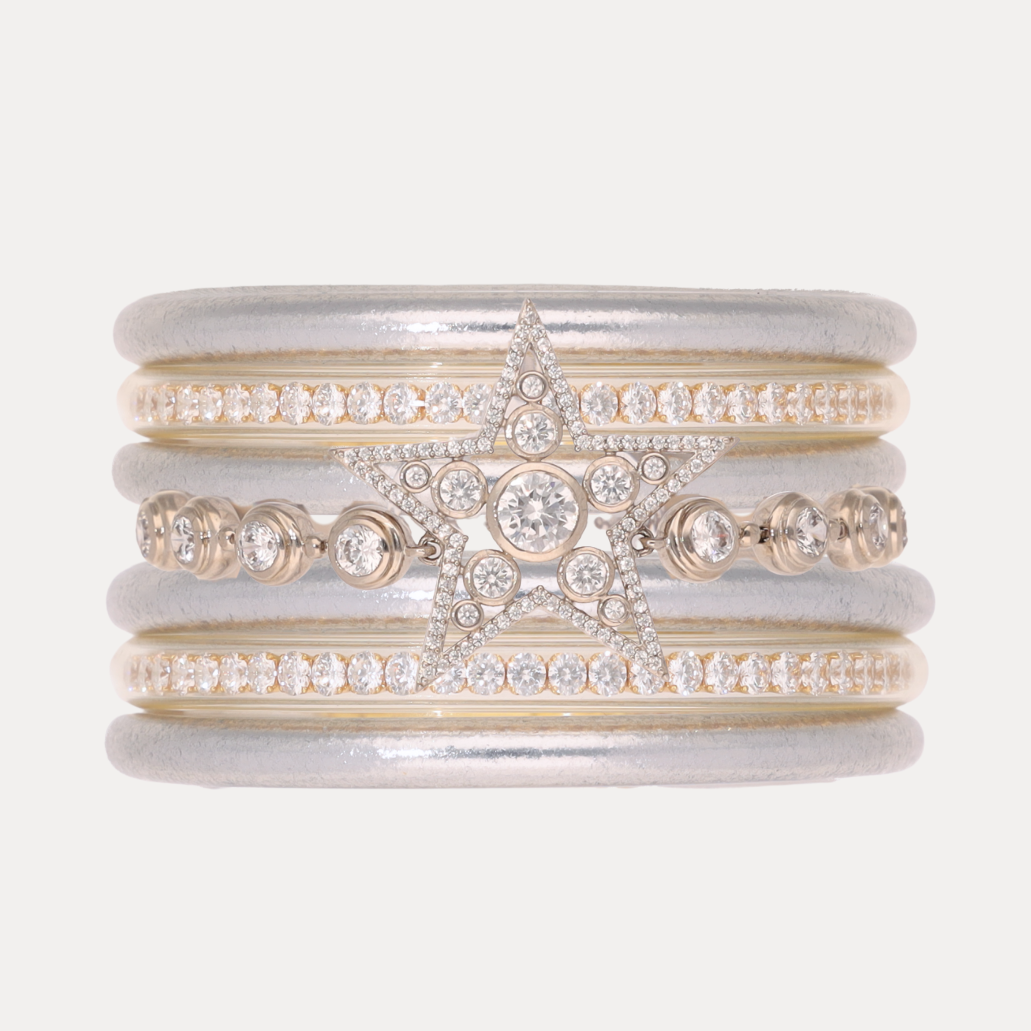 The Silver Star Sparkle Stack | Bangles, Bracelets, Jewelry | BuDhaGirl
