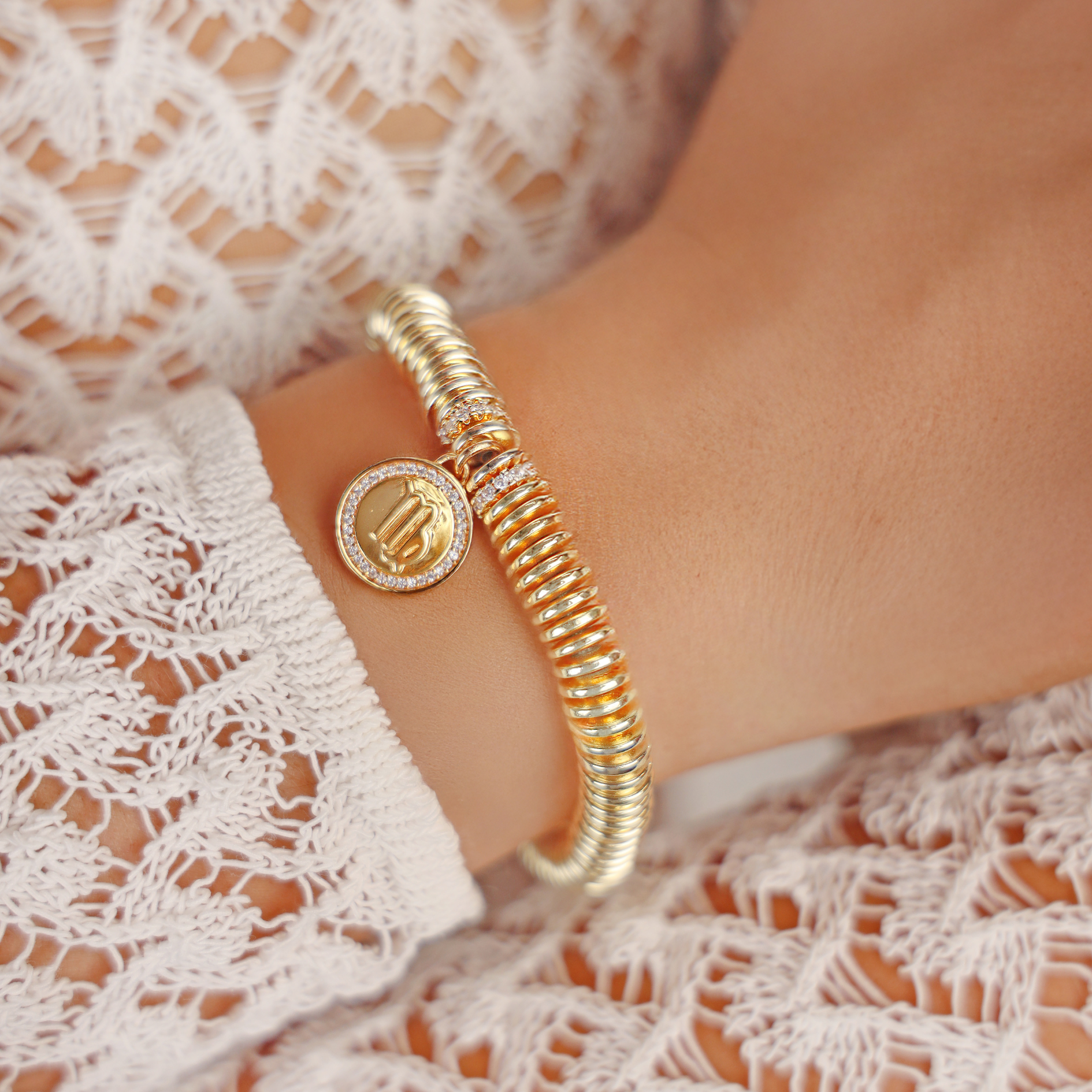 Virgo Zodiac Charm Bracelet