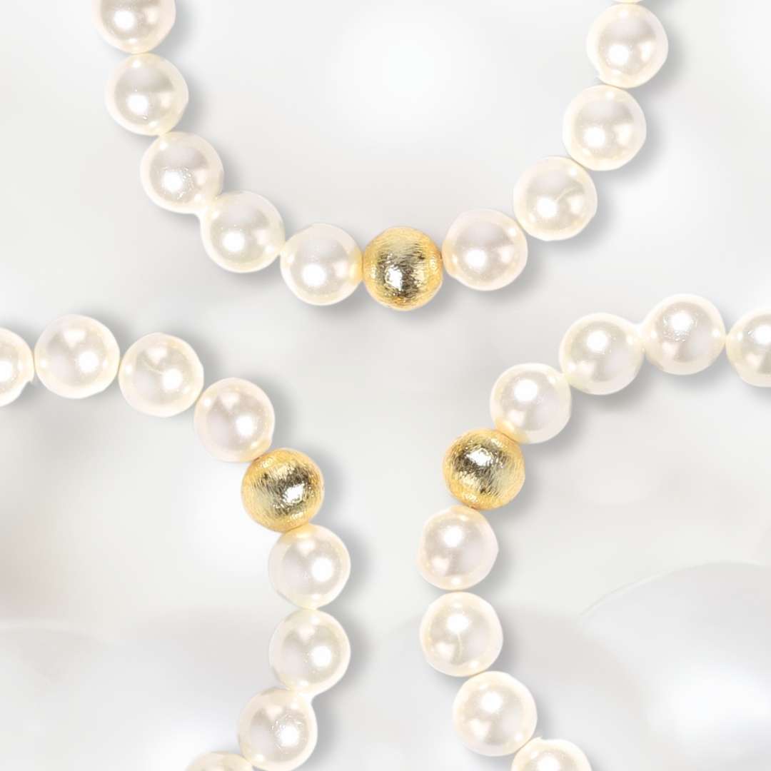 White Pearl Mala Beaded Bracelets for Women | BuDhaGirl