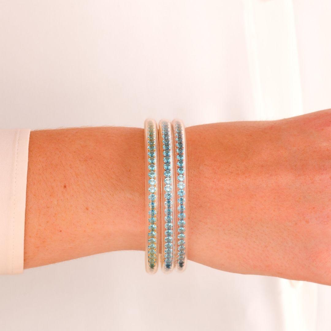 Three Queens All Weather Bangles® (AWB®) - Aqua