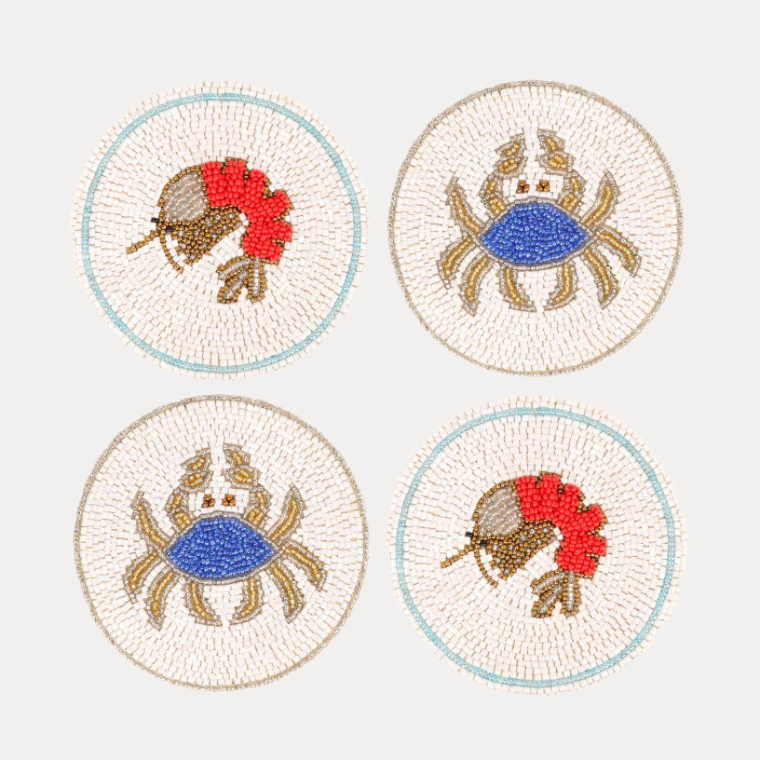 Shrimp & Crab Coasters - Set of 4