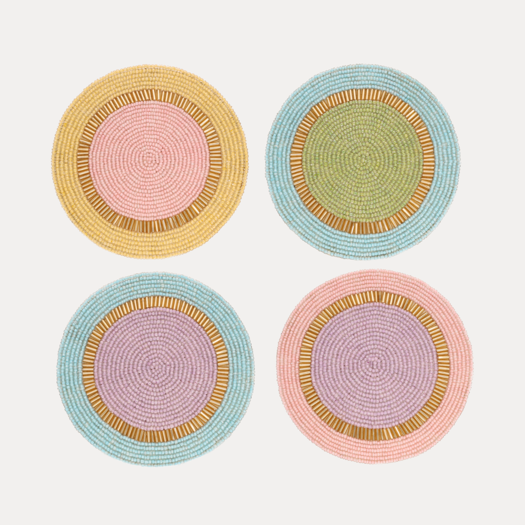 Pastel Gumdrop Coasters - Set of 4