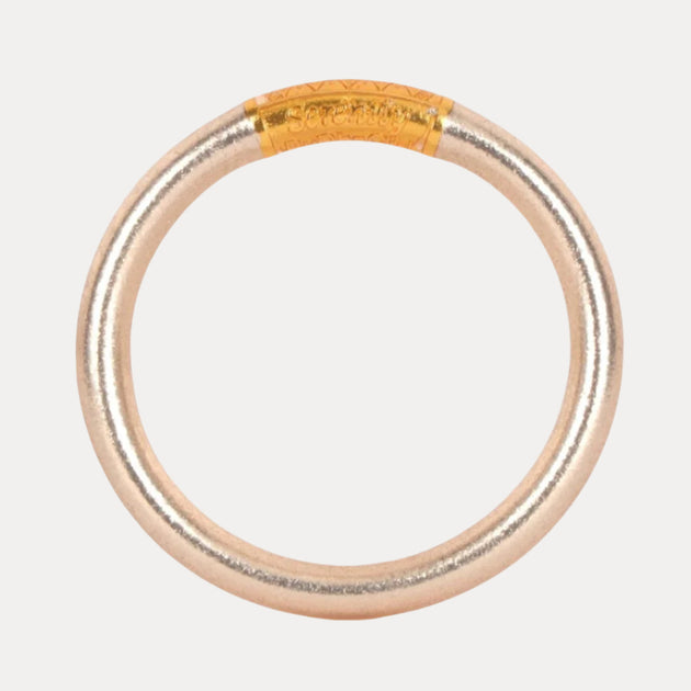 Metallic Champagne Budhagirl BuDhaGirl Champagne All Weather Bangles - Serenity Prayer  main image 3