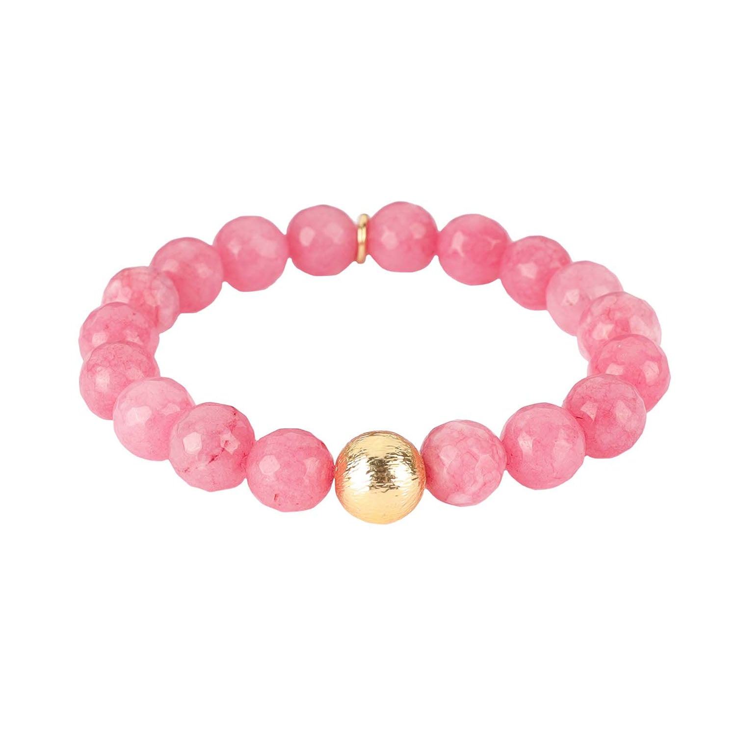 Baby Pink Bianca Beaded Bracelet For Women | BuDhaGirl
