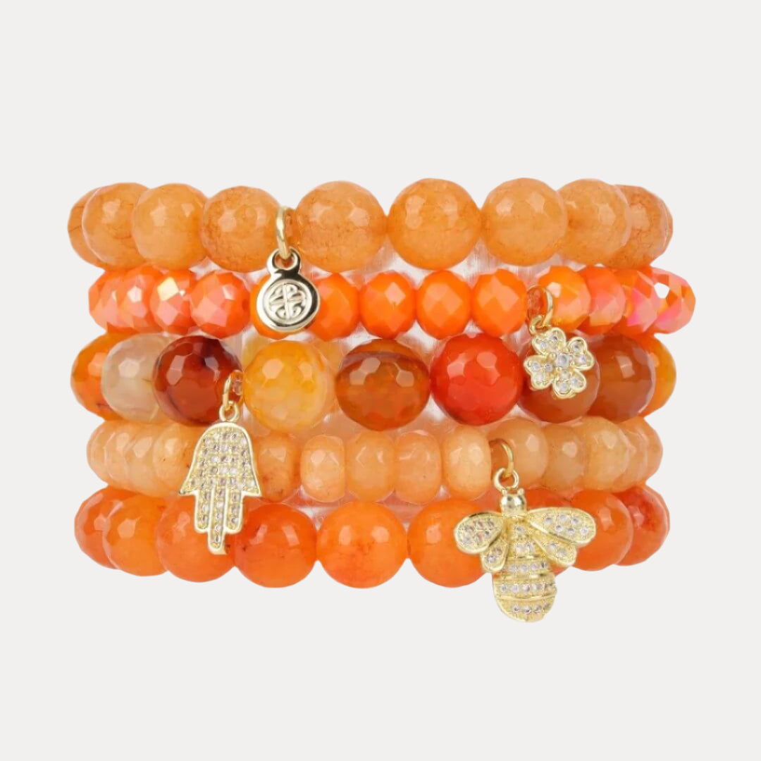 Chamonix - Crystal Beaded Multi Bracelet Set | BuDhaGirl
