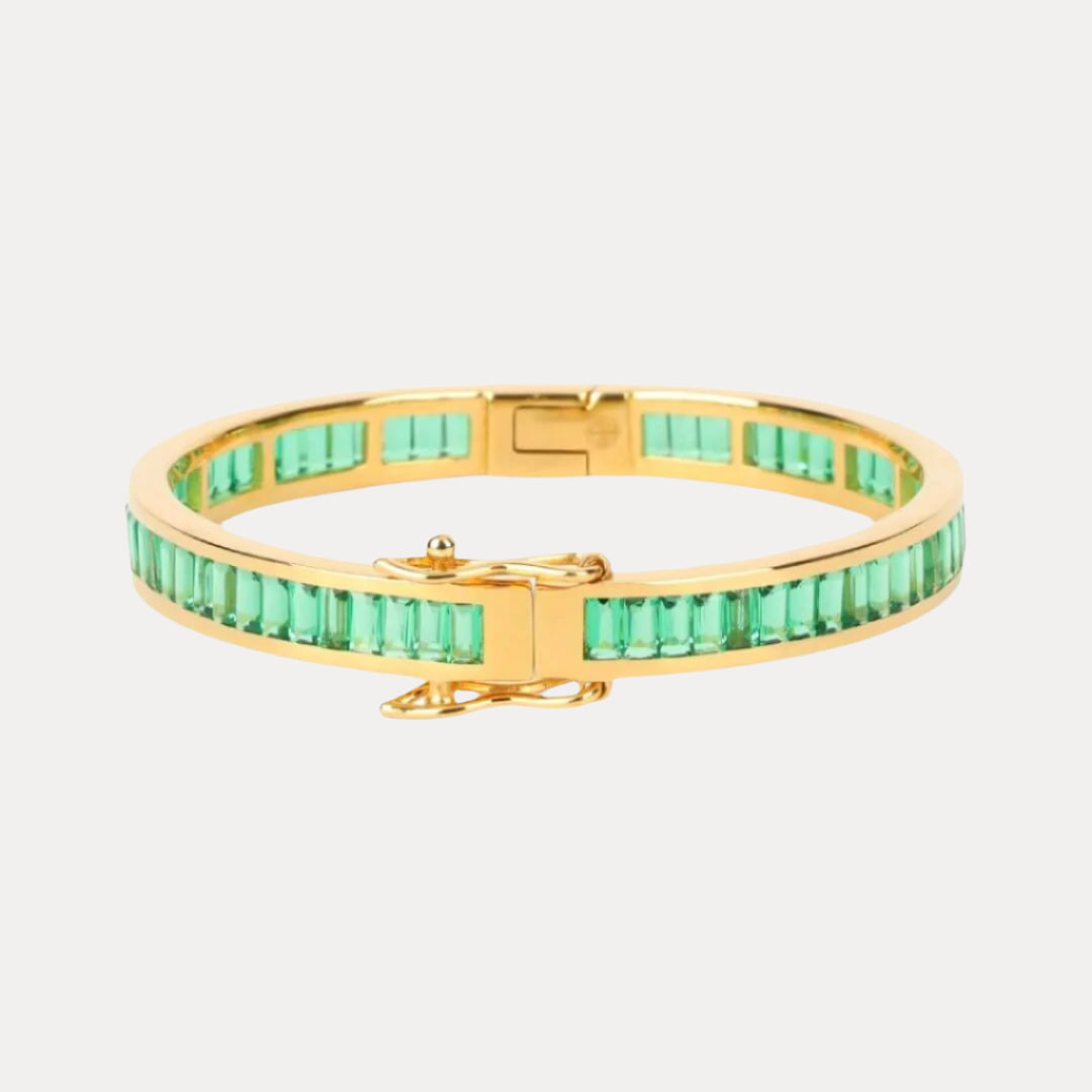 Emerald Gold Dipped Infinity Bracelet | BuDhaGirl