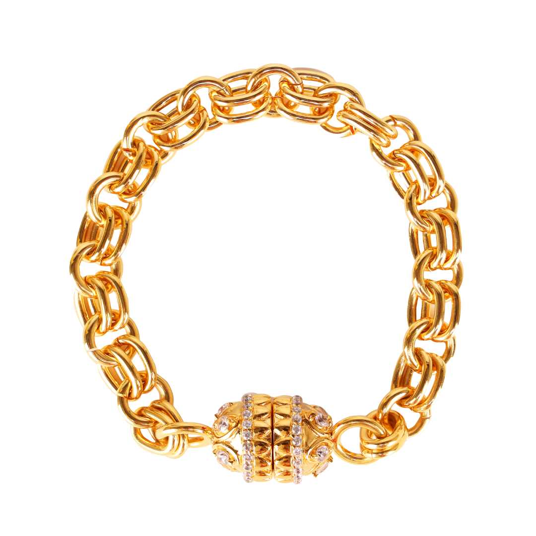 Crystal Clear Holly Chain Bracelet For Women | BuDhaGirl