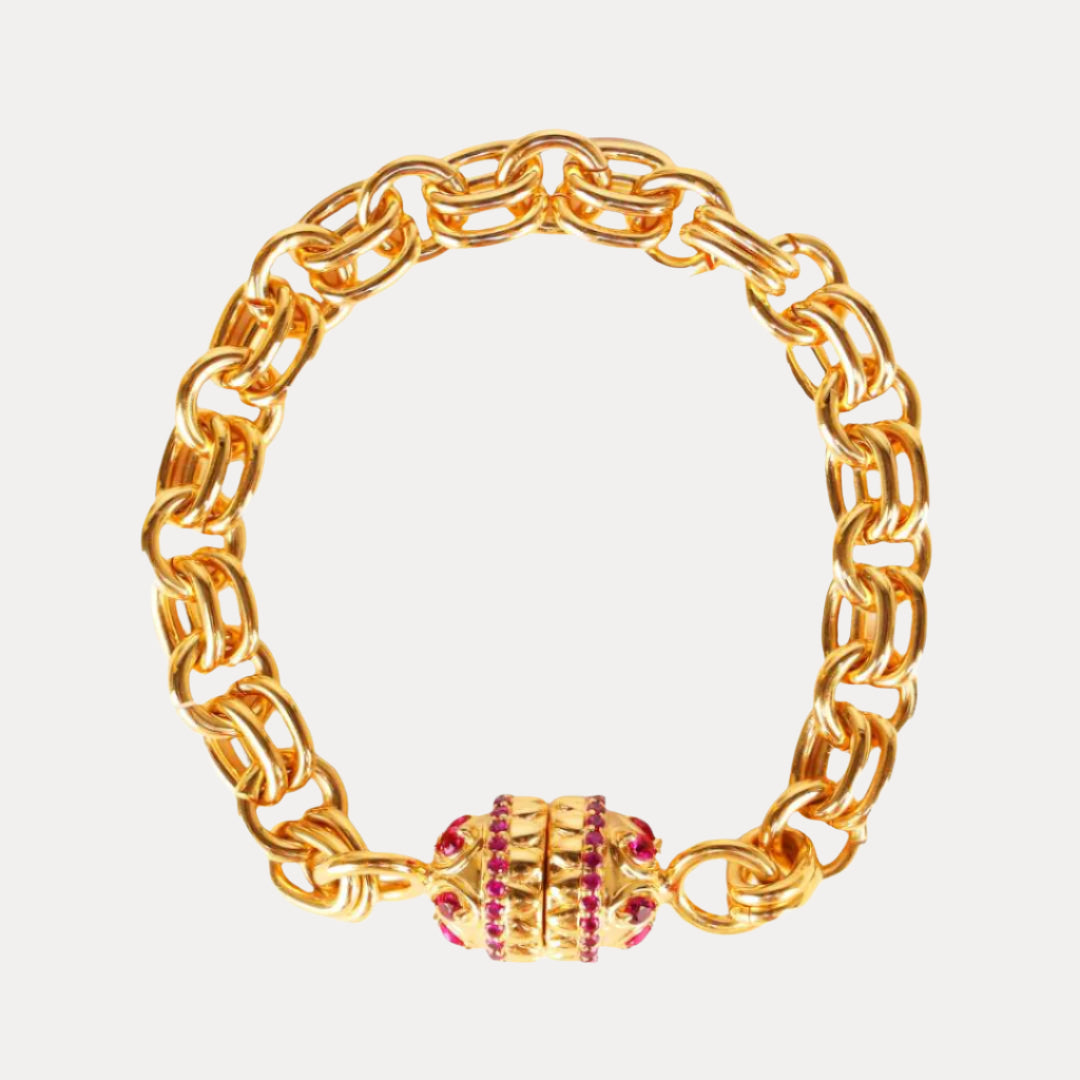 Ruby Holly Chain Bracelet For Women | BuDhaGirl