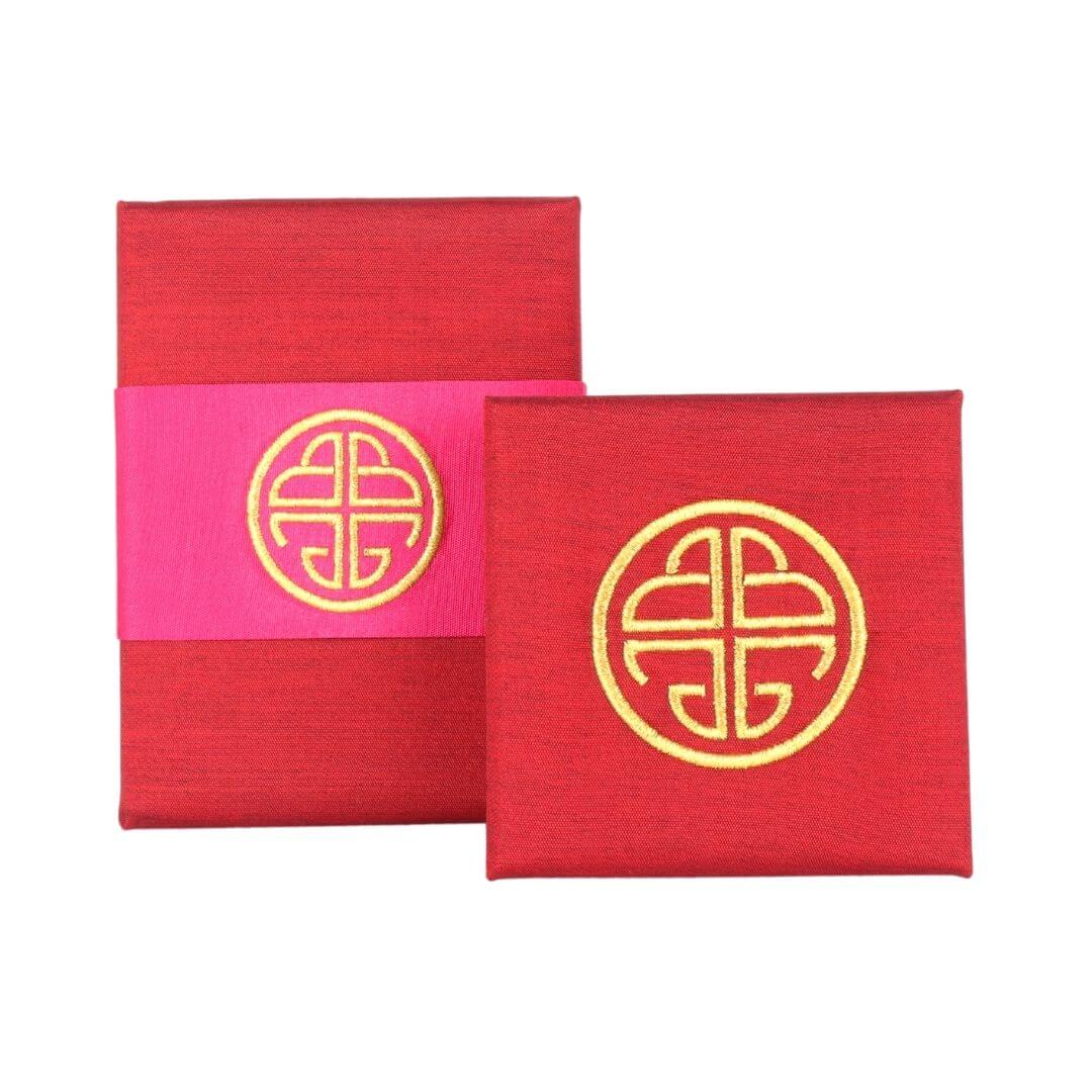 Limited Edition Cranberry Red Silk Holiday Box | BuDhaGirl
