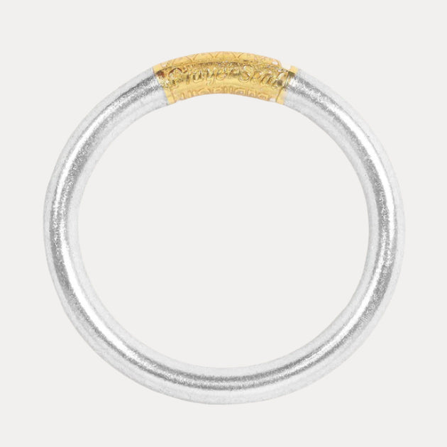 Silver Tzubbie All Weather Bangle - Serenity Prayer | BuDhaGirl