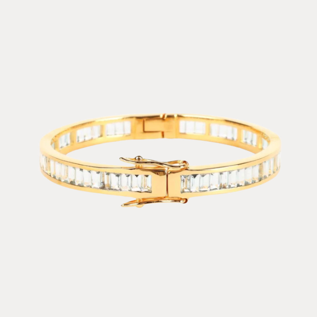 Sky Blue Topaz Gold Dipped Infinity Bracelet | BuDhaGirl