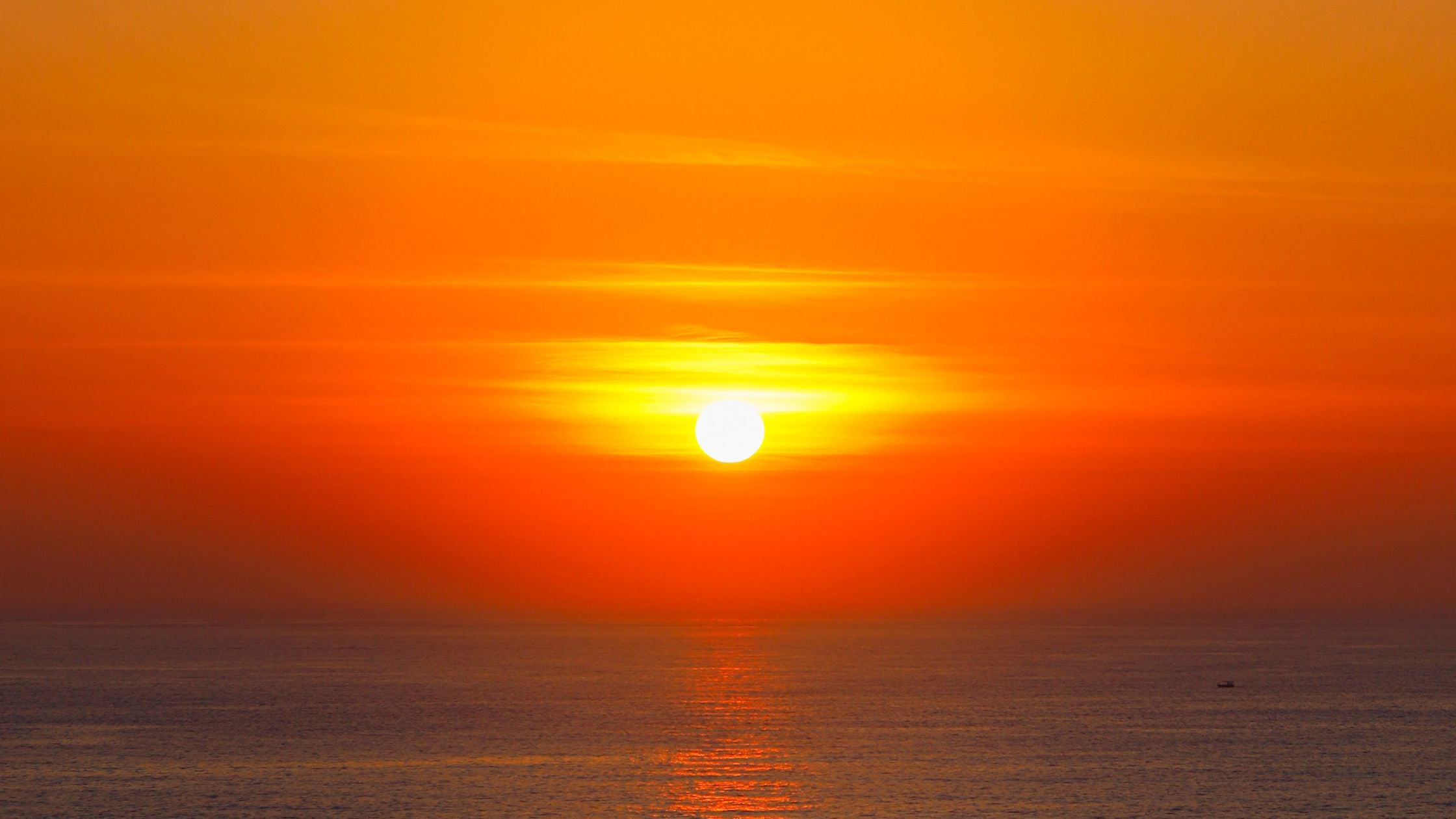 Orange Sunset Over the Ocean | The Cycle | BuDhaBrief by Jessica Jesse | BuDhaGirl