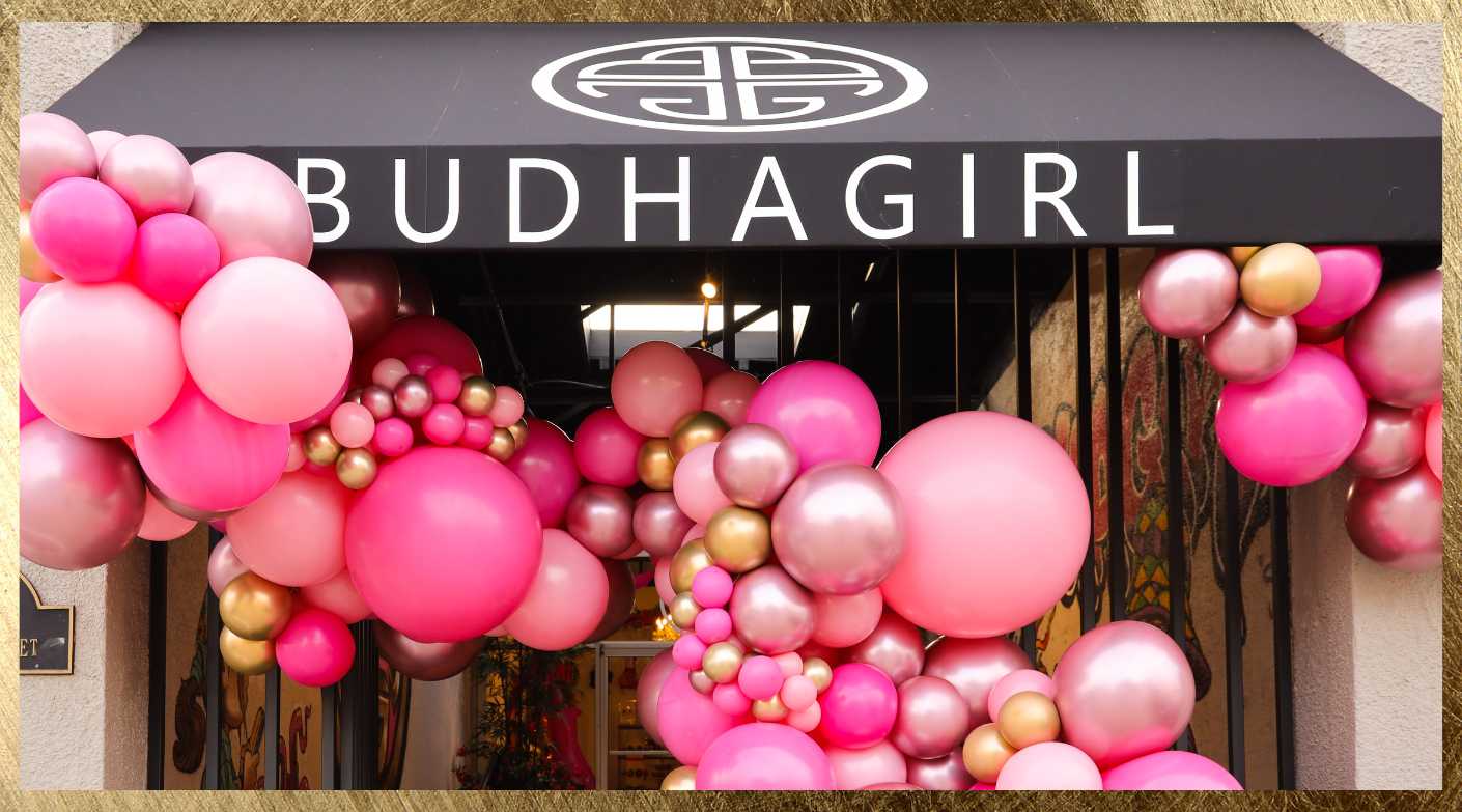 BuDhaGirl custom Pink Balloon arch by Balloons Wow of Dallas | BuDhaBrief by BuDhaGirl 